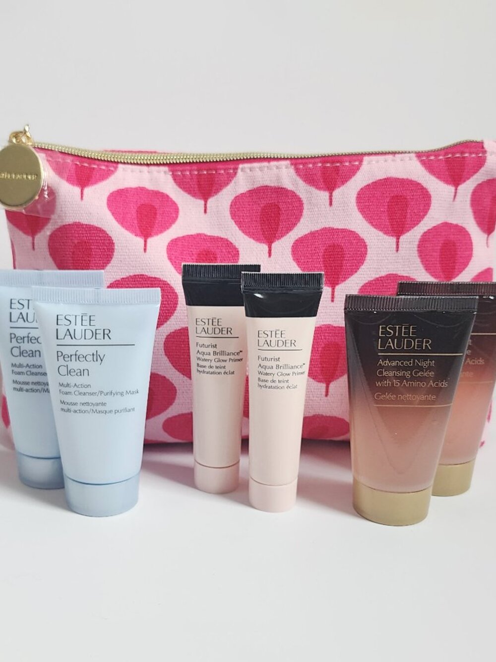 NEW Estée Lauder 6-Pc Cleanser Primer Gift Set - Perfectly Clean & Futurist Glow